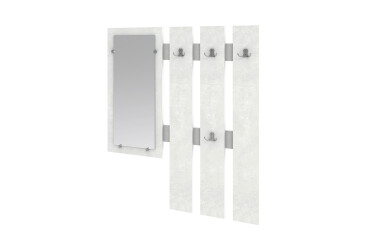 Вешалка для одежды Киевский стандарт Лира с зеркалом 100x110 см бетон стайл