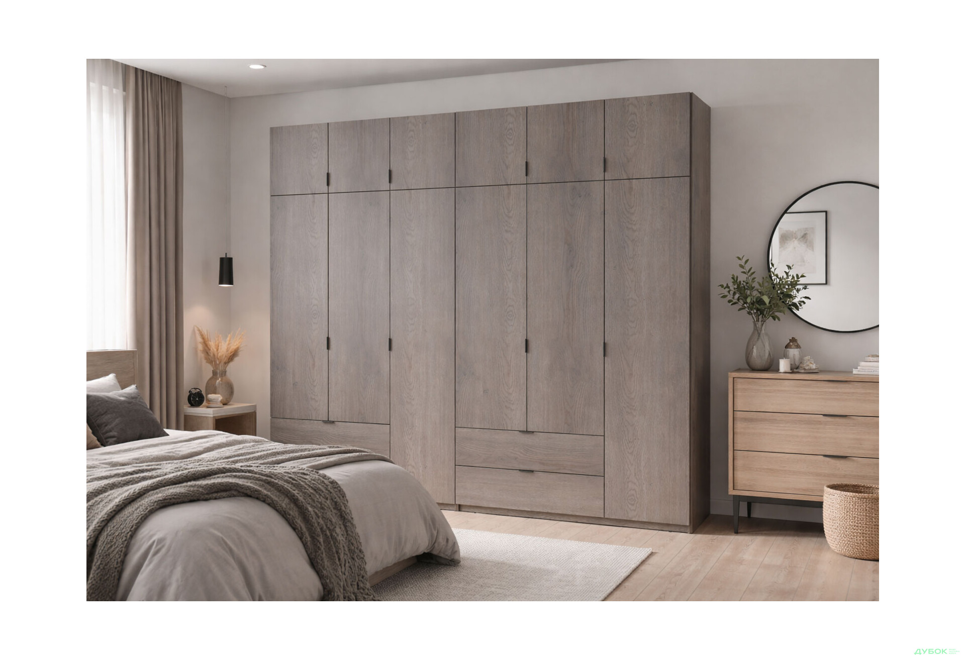 Изображение 2 - Шкаф Doros Лукас 6-дверный с антресолью 270 см, канноло