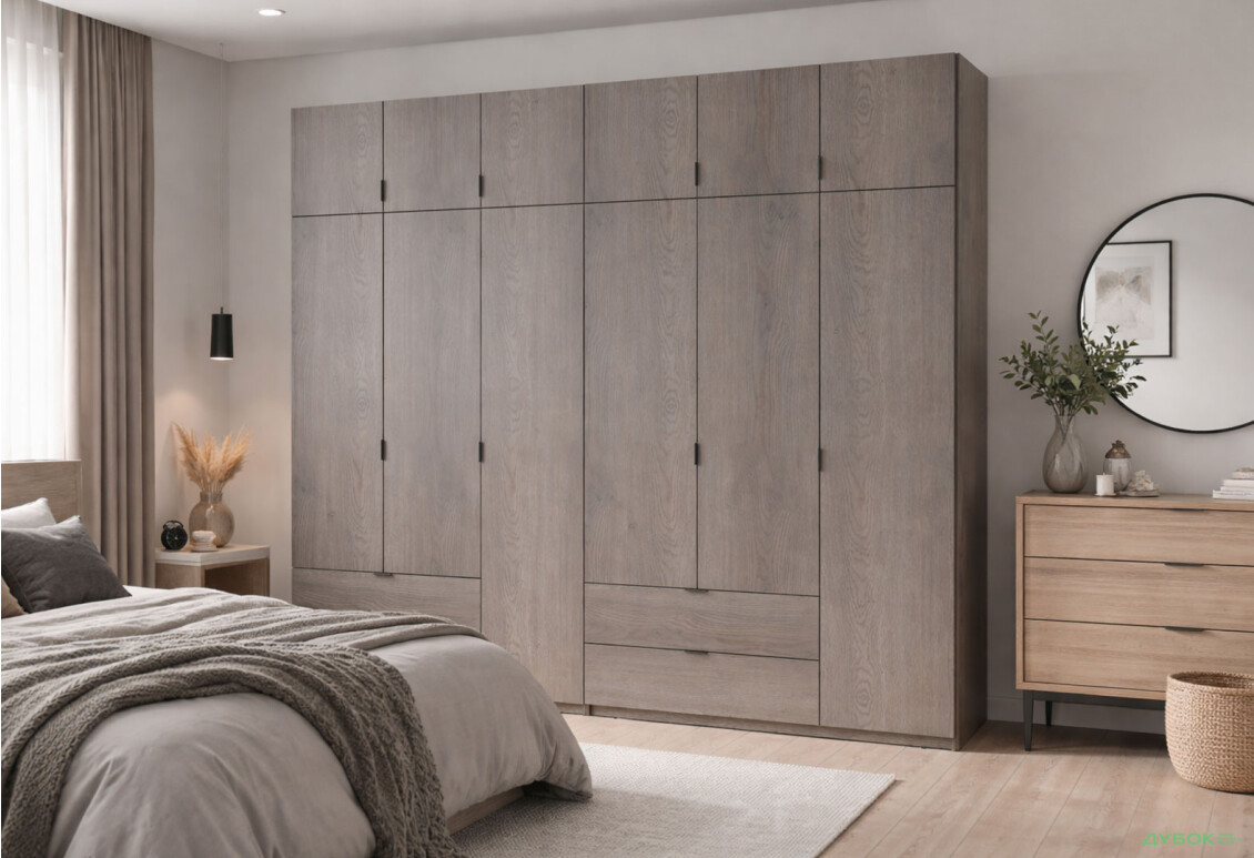 Изображение 2 - Шкаф Doros Лукас 6-дверный с антресолью 270 см, канноло