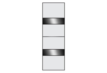 Фасад Ф-850 ДСП комбі / графіт V2 VIP-master