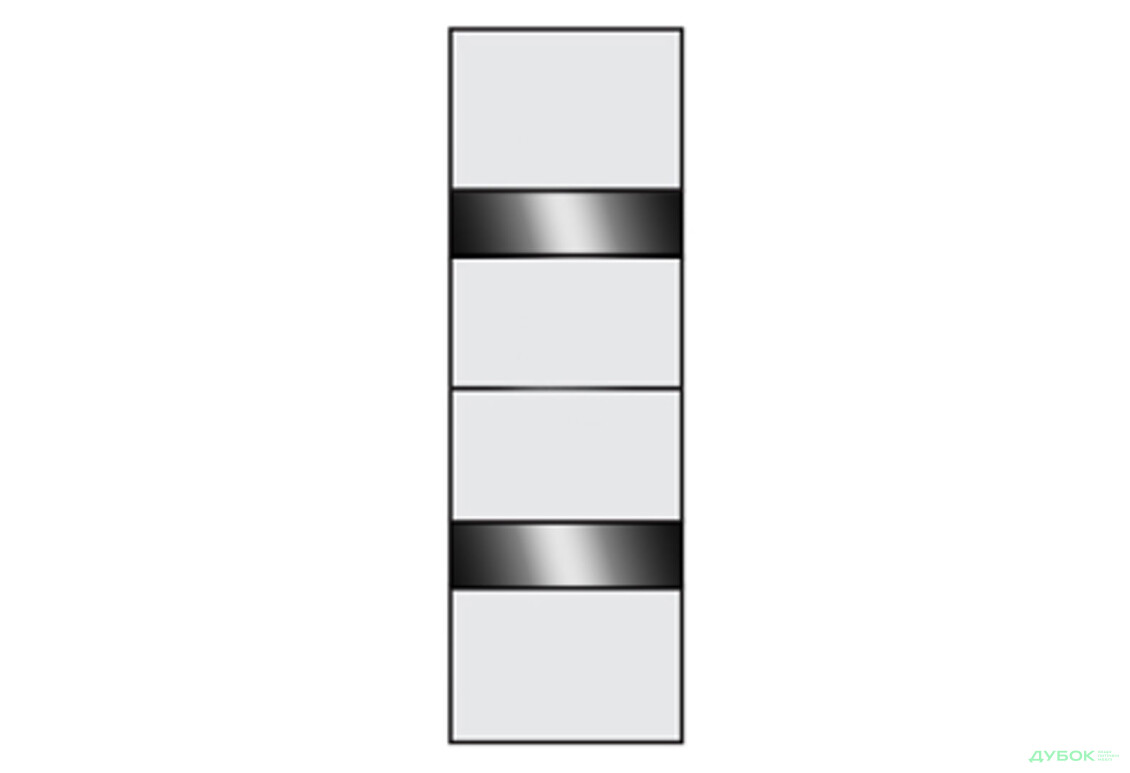 Фасад Ф-850 ДСП комбі / графіт V2 VIP-master - Зображення 1 Зображення 1 - Фасад Ф-850 ДСП комбі / графіт V2 VIP-master