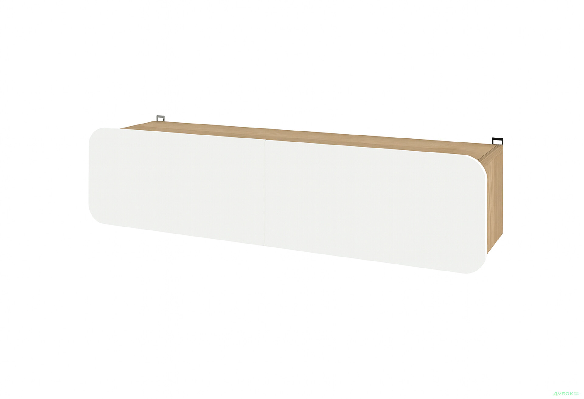 Тумба навісна Київський стандарт Руна 2-дверна 145 см дуб рая / білий софт - Зображення 1 Зображення 1 - Тумба навісна Київський стандарт Руна 2-дверна 145 см дуб рая / білий софт