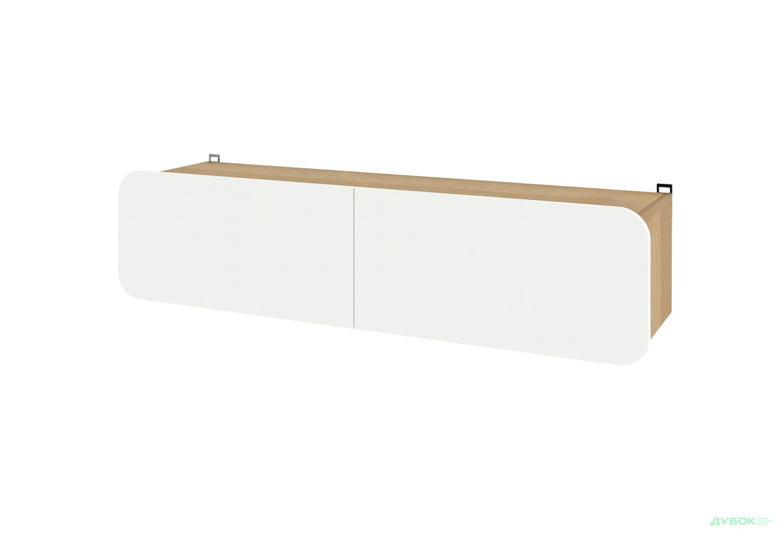 Тумба навісна Київський стандарт Руна 2-дверна 145 см дуб рая / білий софт - Зображення 1 Зображення 1 - Тумба навісна Київський стандарт Руна 2-дверна 145 см дуб рая / білий софт