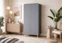 Изображение 2 - Шкаф Киевский стандарт Руна 2-дверный 90 см антрацит / серый софт