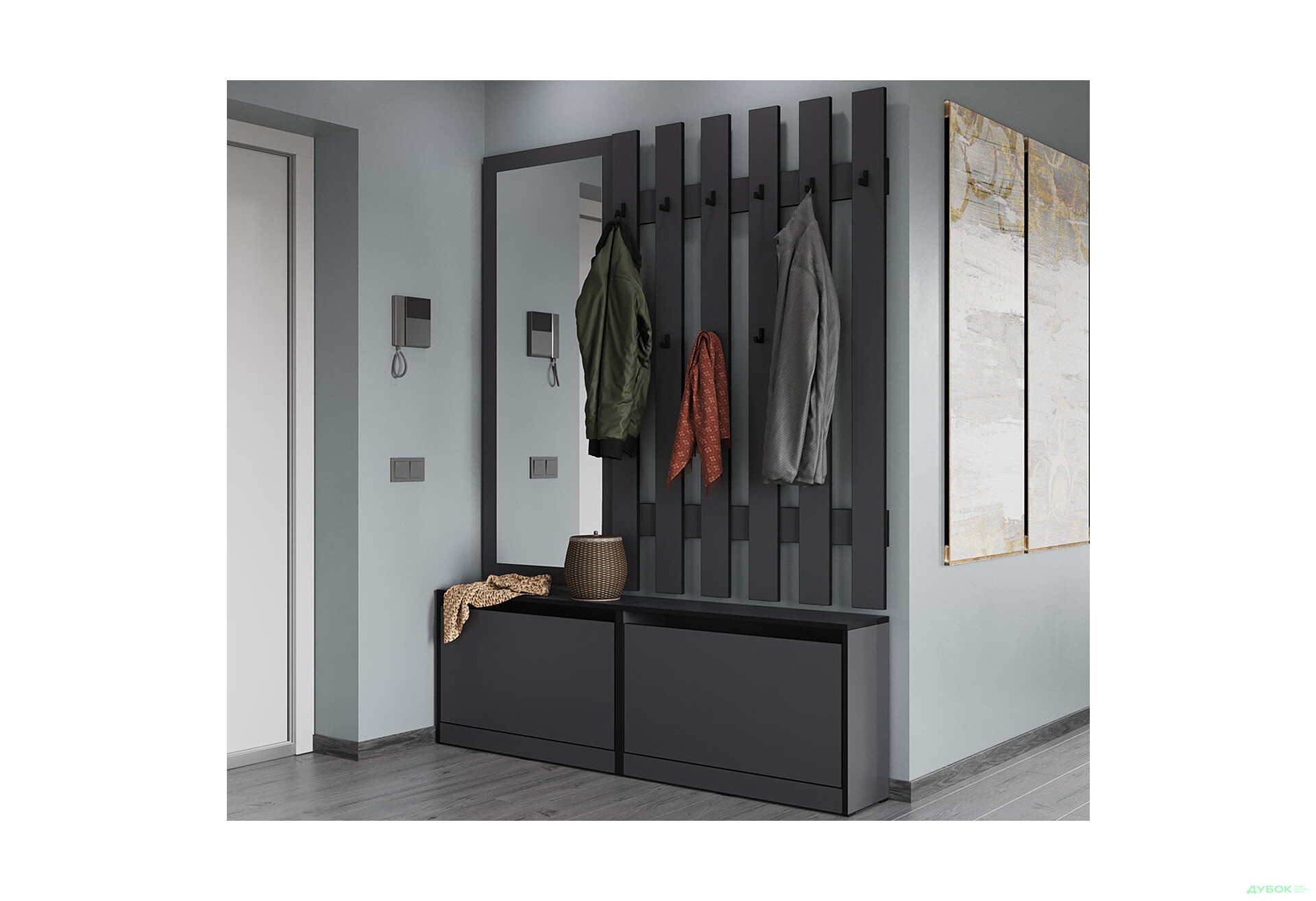 Дзеркало Moreli KO-1006 Корнелія антрацит  - Зображення 2 Зображення 2 - Дзеркало Moreli KO-1006 Корнелія антрацит