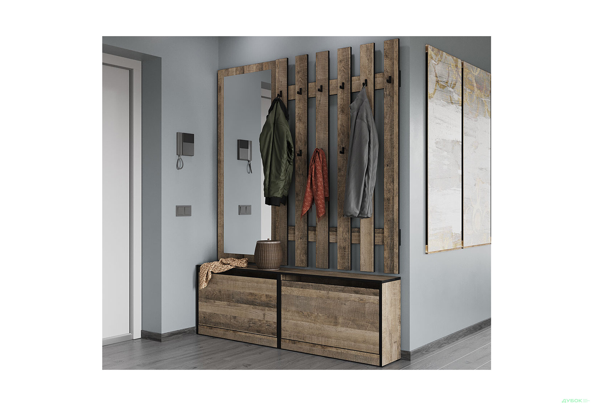 Дзеркало Moreli KO-1006 Корнелія дуб гранж пісочний  - Зображення 2 Зображення 2 - Дзеркало Moreli KO-1006 Корнелія дуб гранж пісочний