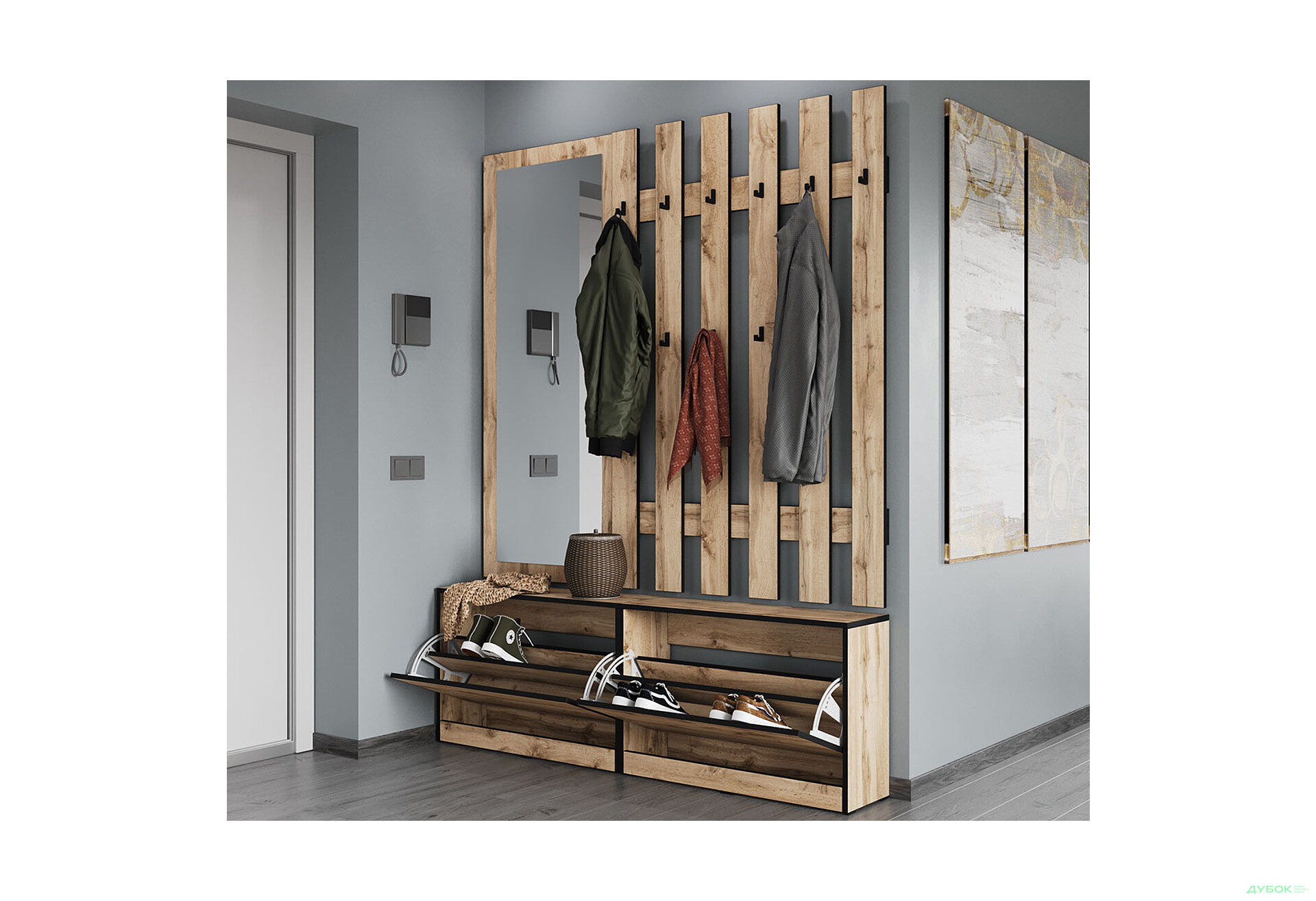 Передпокій Moreli Корнелія 1.6 м аппалачі - Зображення 2 Зображення 2 - Передпокій Moreli Корнелія 1.6 м аппалачі