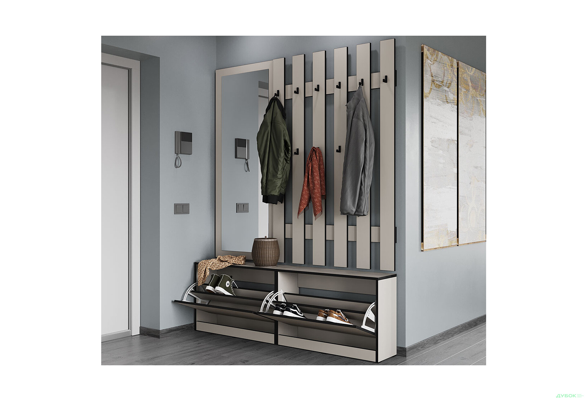 Передпокій Moreli Корнелія 1.6 м кашемір - Зображення 2 Зображення 2 - Передпокій Moreli Корнелія 1.6 м кашемір