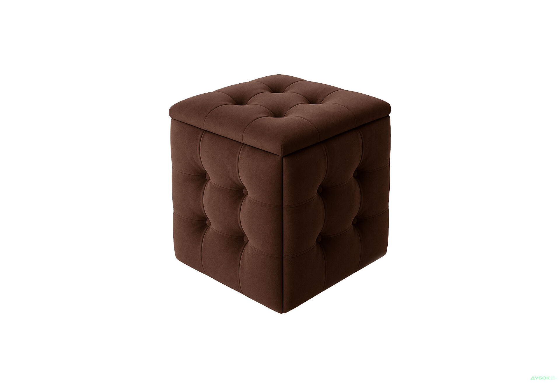 Зображення 1 - Пуф-трансформер Kredens furniture 5в1 50x50 см, Чорний метал / Коричневий 2299