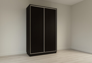 Шафа-купе Garant 2-дверна 140 см венге магія, профіль Срібло