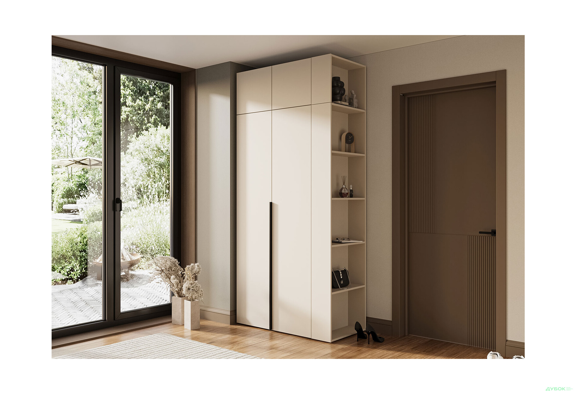 Изображение 4 - Шкаф Garant Соло 2D_Sh с полками 90 см, кашемир