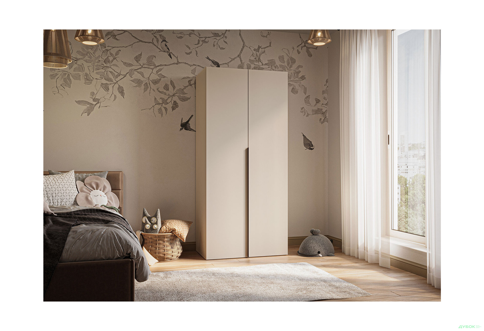 Изображение 3 - Шкаф Garant Соло 2D_Sh с полками 90 см, кашемир