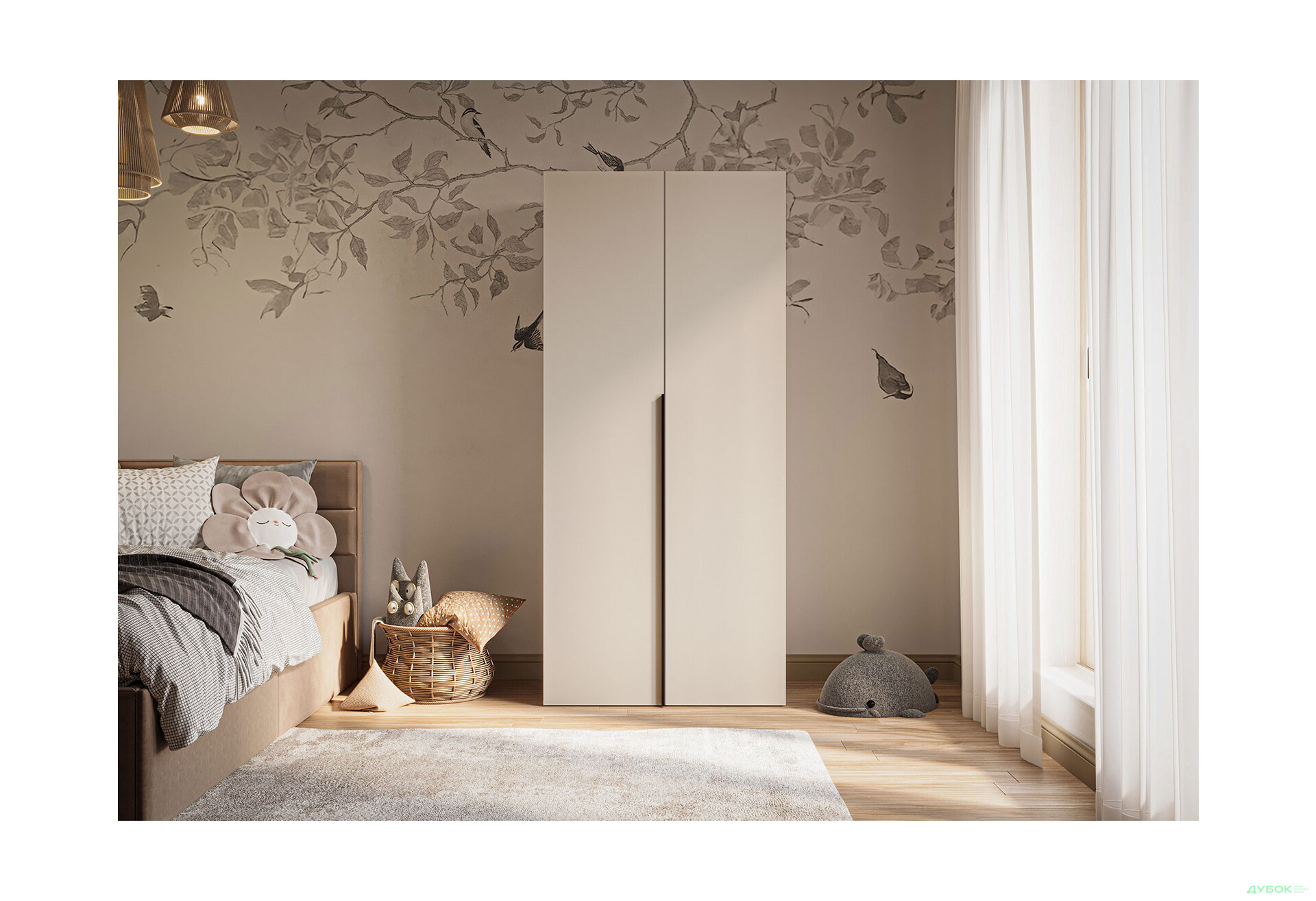 Изображение 2 - Шкаф Garant Соло 2D_Sh с полками 90 см, кашемир