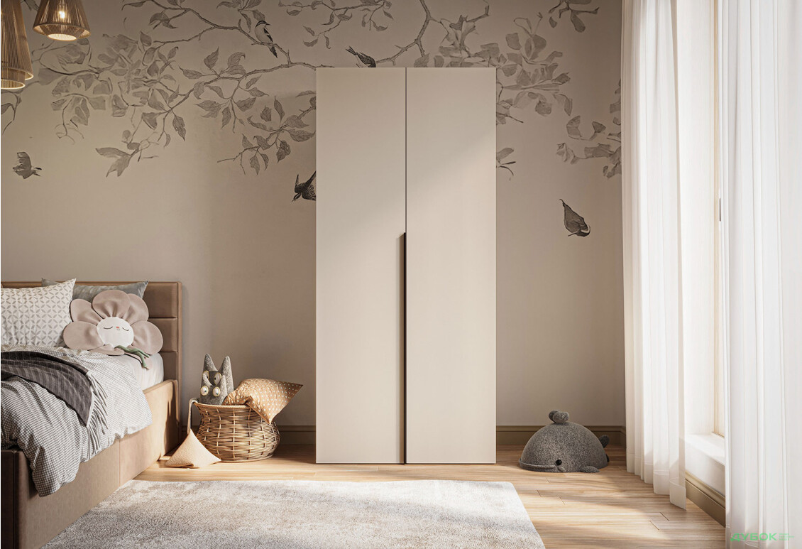 Изображение 2 - Шкаф Garant Соло 2D_Sh с полками 90 см, кашемир