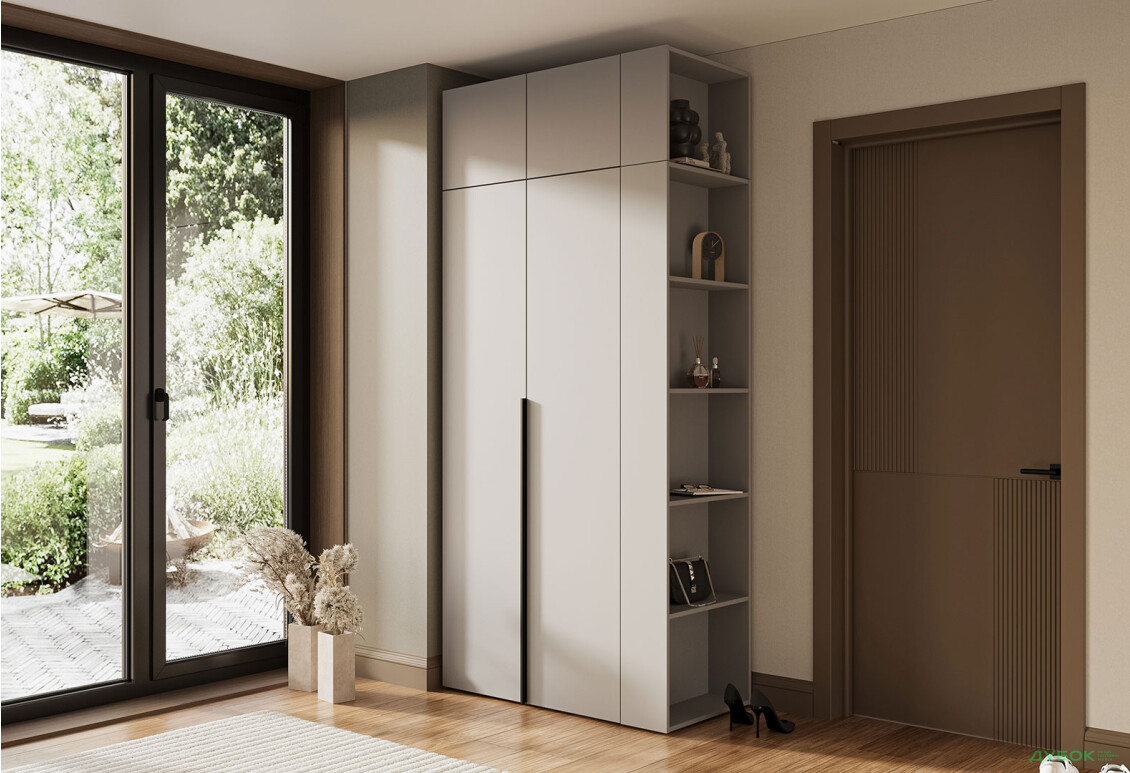 Изображение 4 - Шкаф Garant Соло 2D_Sh с полками 90 см, серая мышка