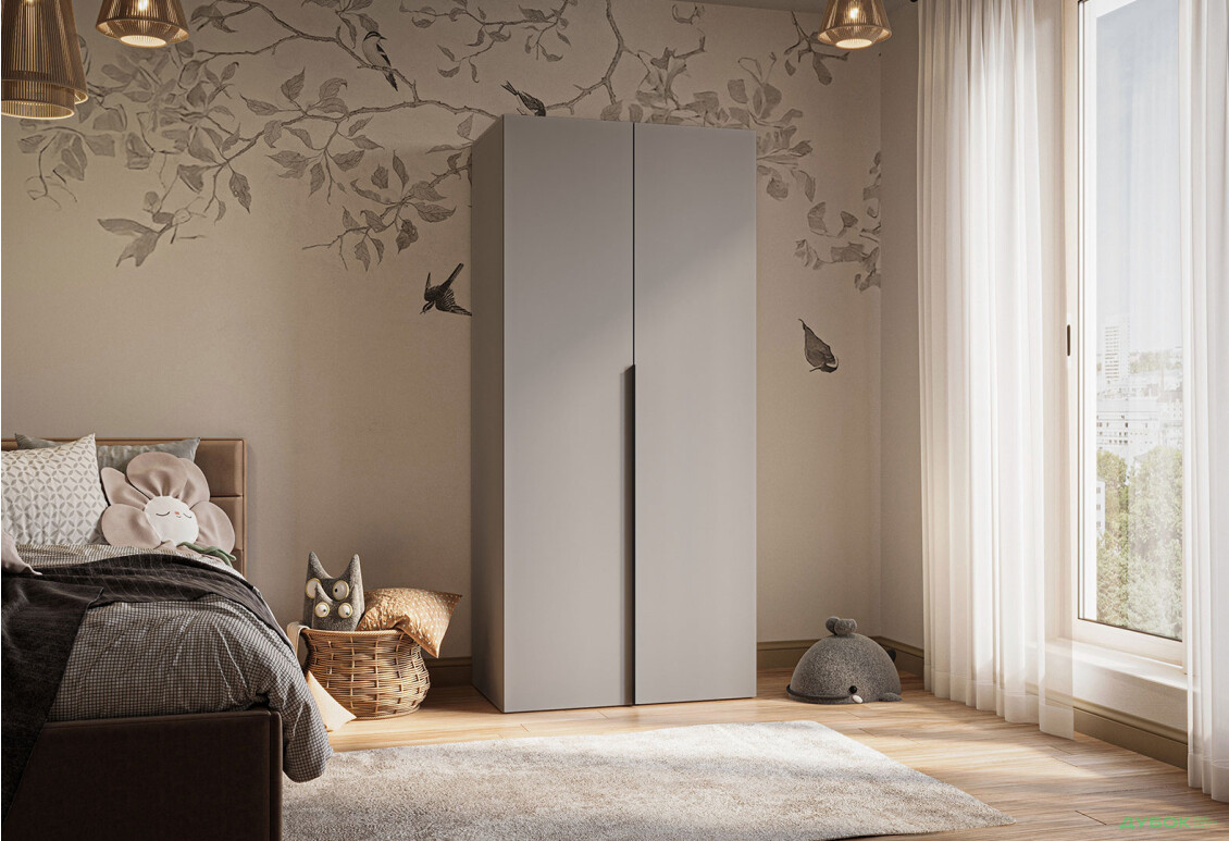 Изображение 3 - Шкаф Garant Соло 2D_Sh с полками 90 см, серая мышка