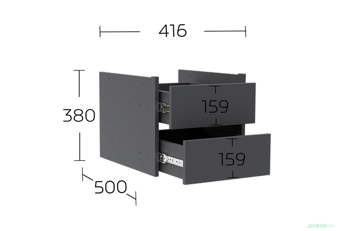 Изображение 4 - Блок шухляд Dr_1 графит Соло Garant