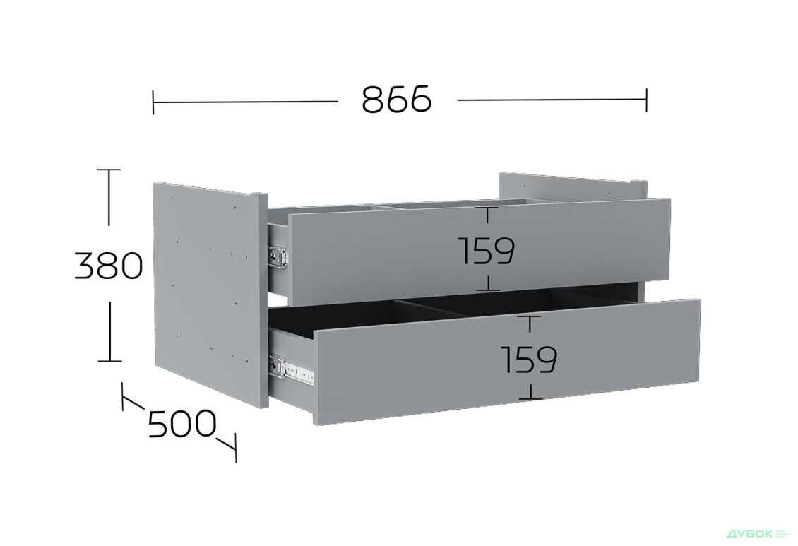 Изображение 4 - Блок шухляд Dr_2 серая мышка Соло Garant
