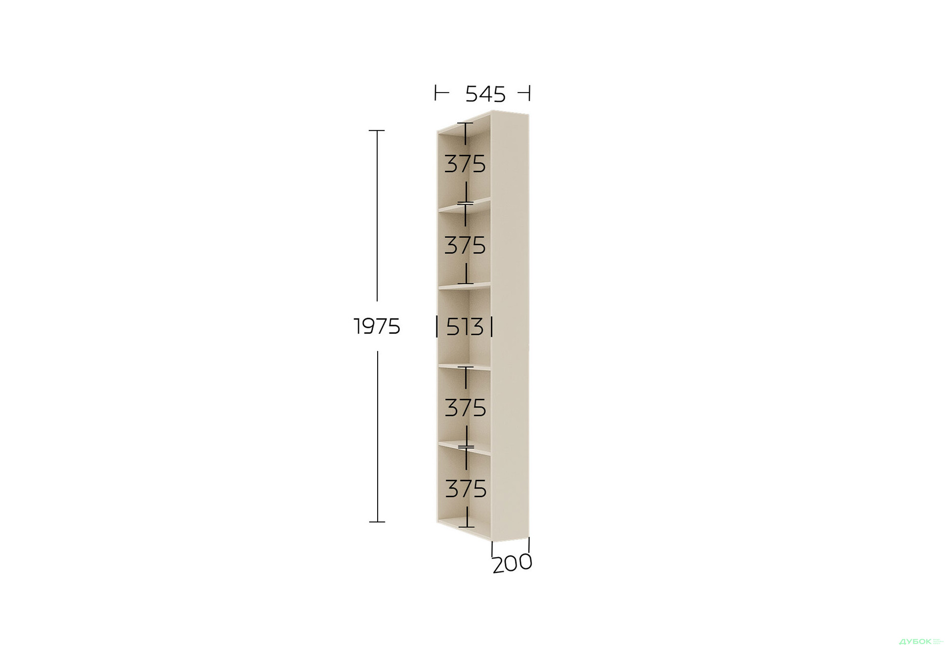 Зображення 6 - Консоль Garant Соло закрита 55 см, кашемір