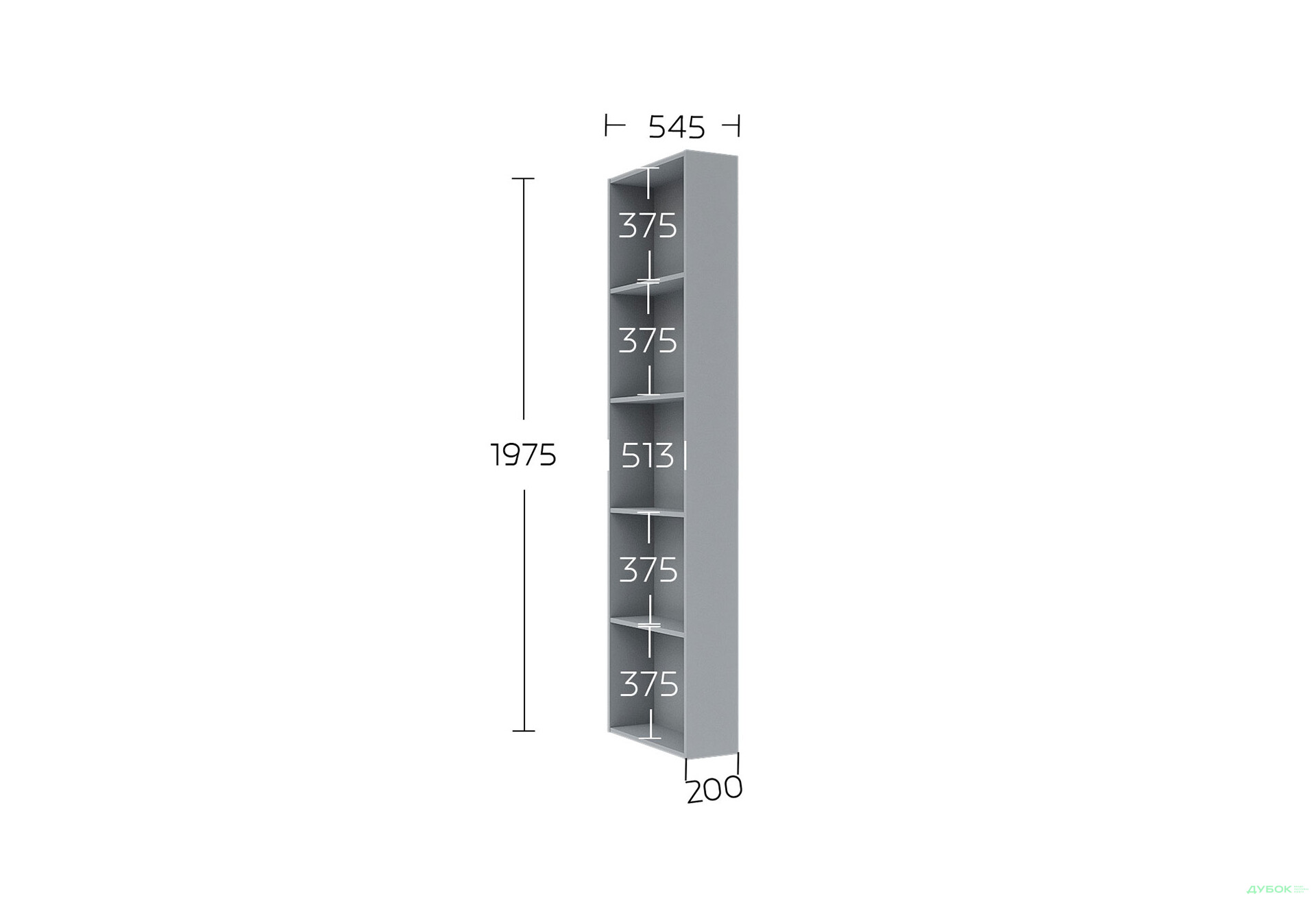 Зображення 6 - Консоль Garant Соло закрита 55 см, сіра мишка