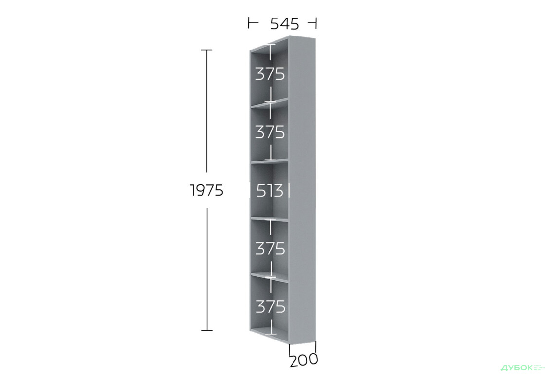 Зображення 6 - Консоль Garant Соло закрита 55 см, сіра мишка