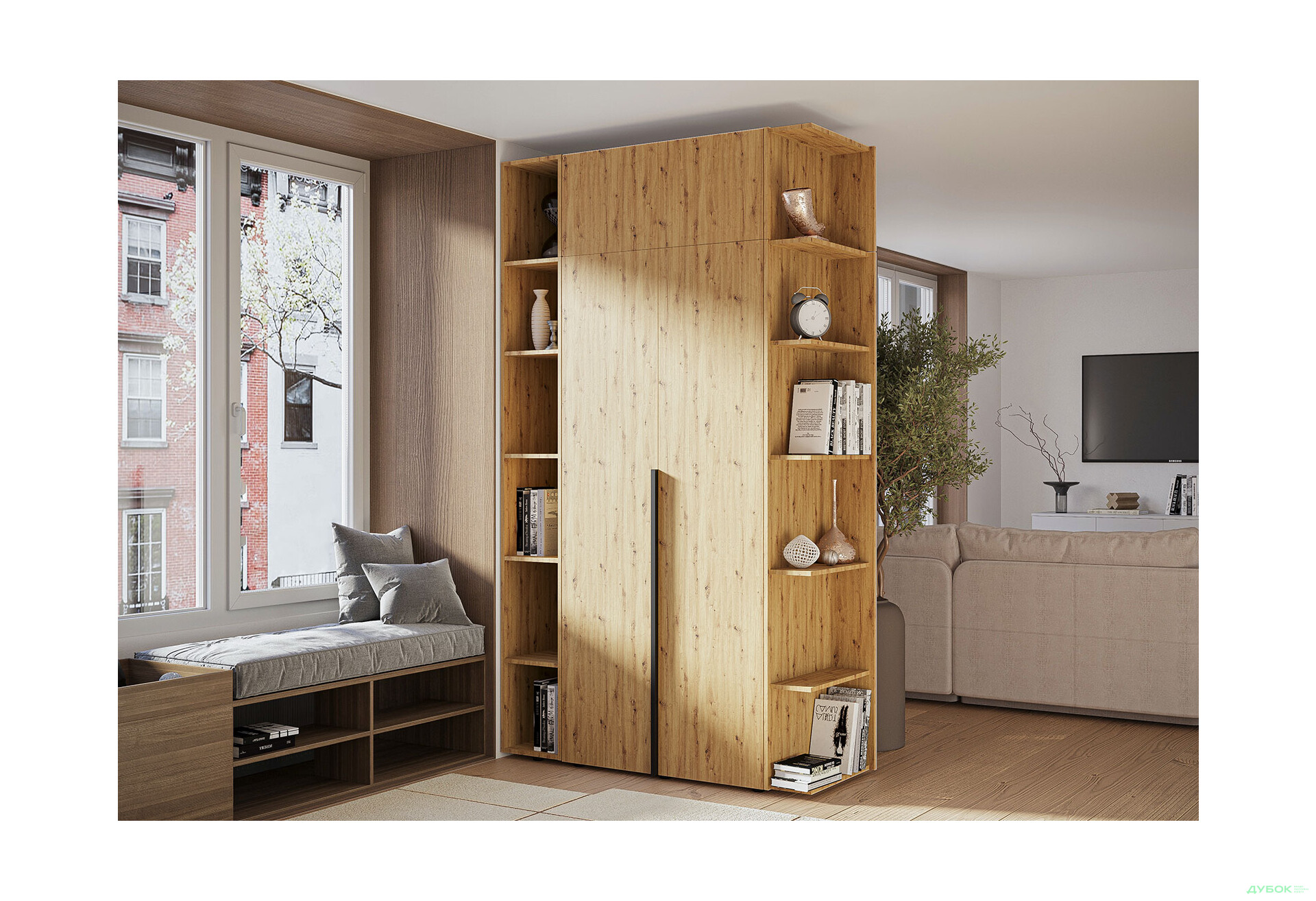 Зображення 2 - Антресоль Garant Соло КВ 53 см, дуб артизан