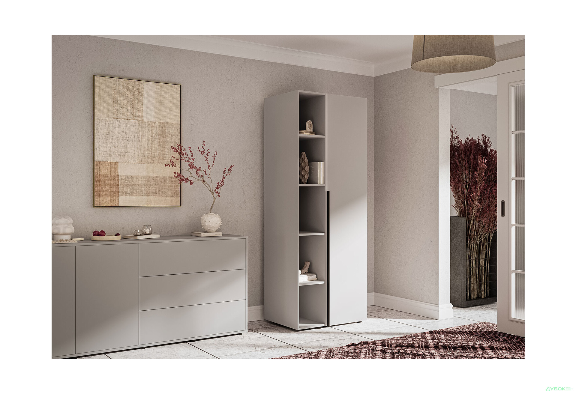 Зображення 3 - Консоль Garant Соло пряма 30 см, сіра мишка