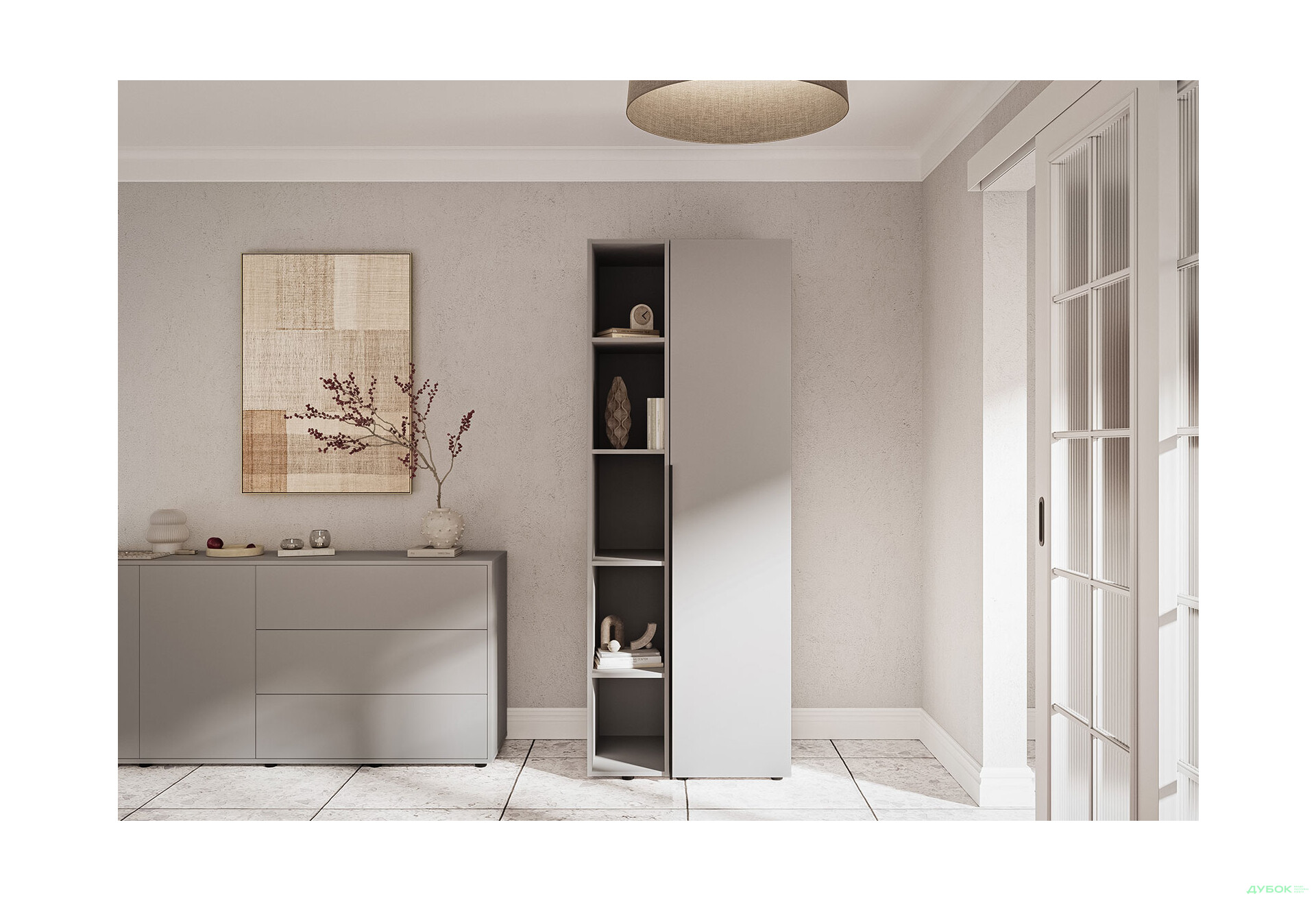 Зображення 2 - Консоль Garant Соло пряма 30 см, сіра мишка