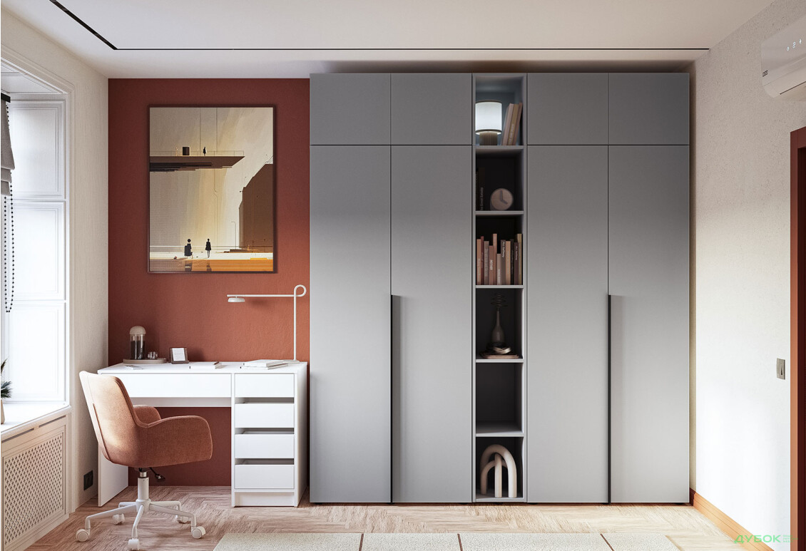 Зображення 6 - Консоль Garant Соло пряма 30 см, сіра мишка