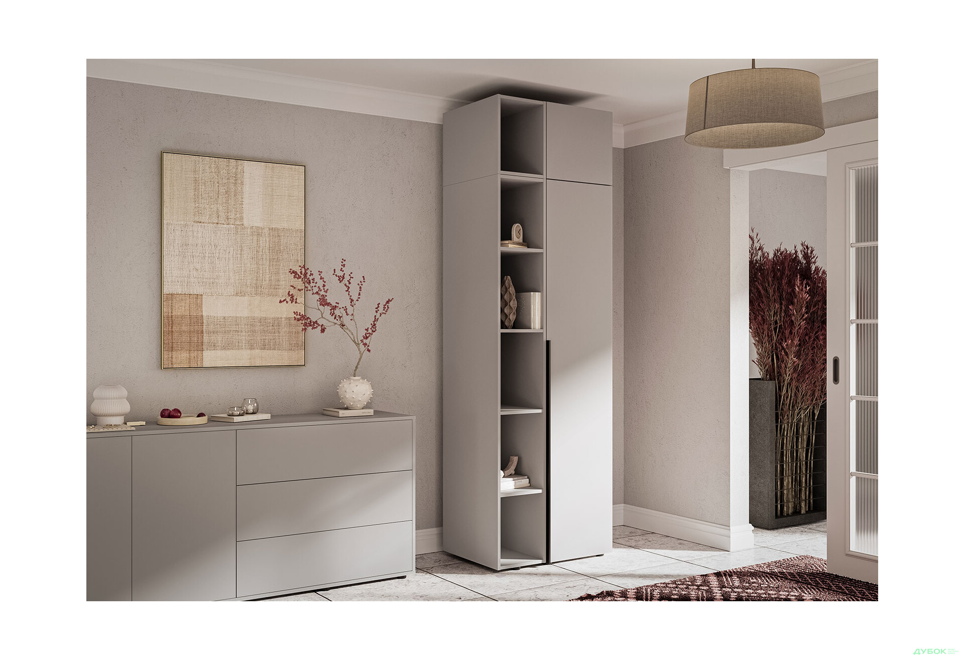 Зображення 5 - Консоль Garant Соло пряма 30 см, сіра мишка