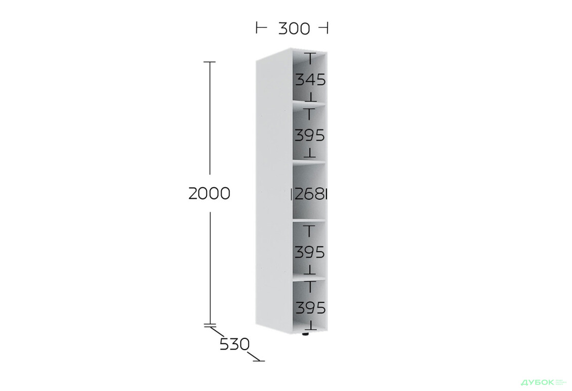 Зображення 9 - Консоль Garant Соло пряма 30 см, німфея альба