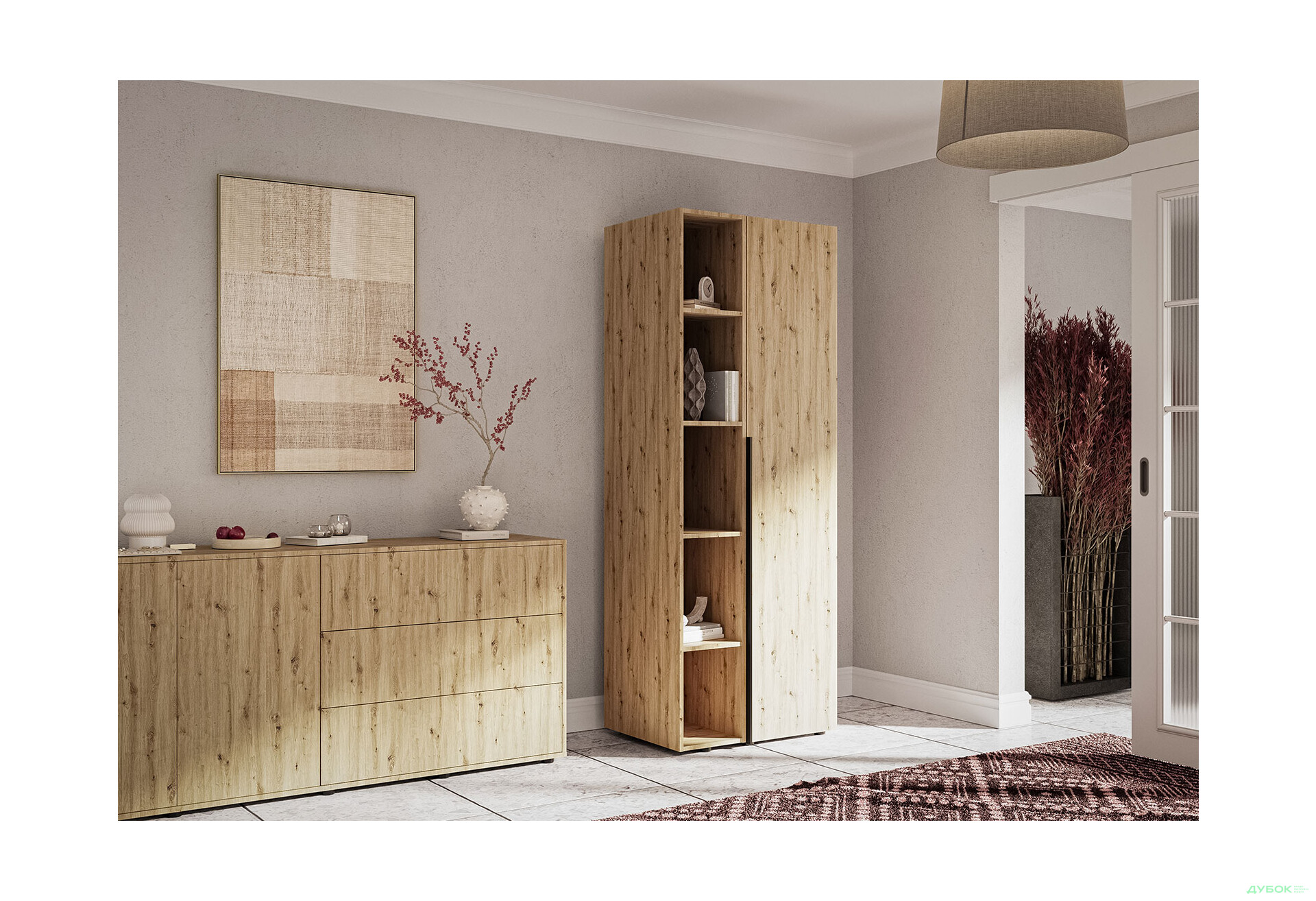 Зображення 3 - Консоль Garant Соло пряма 30 см, дуб артизан