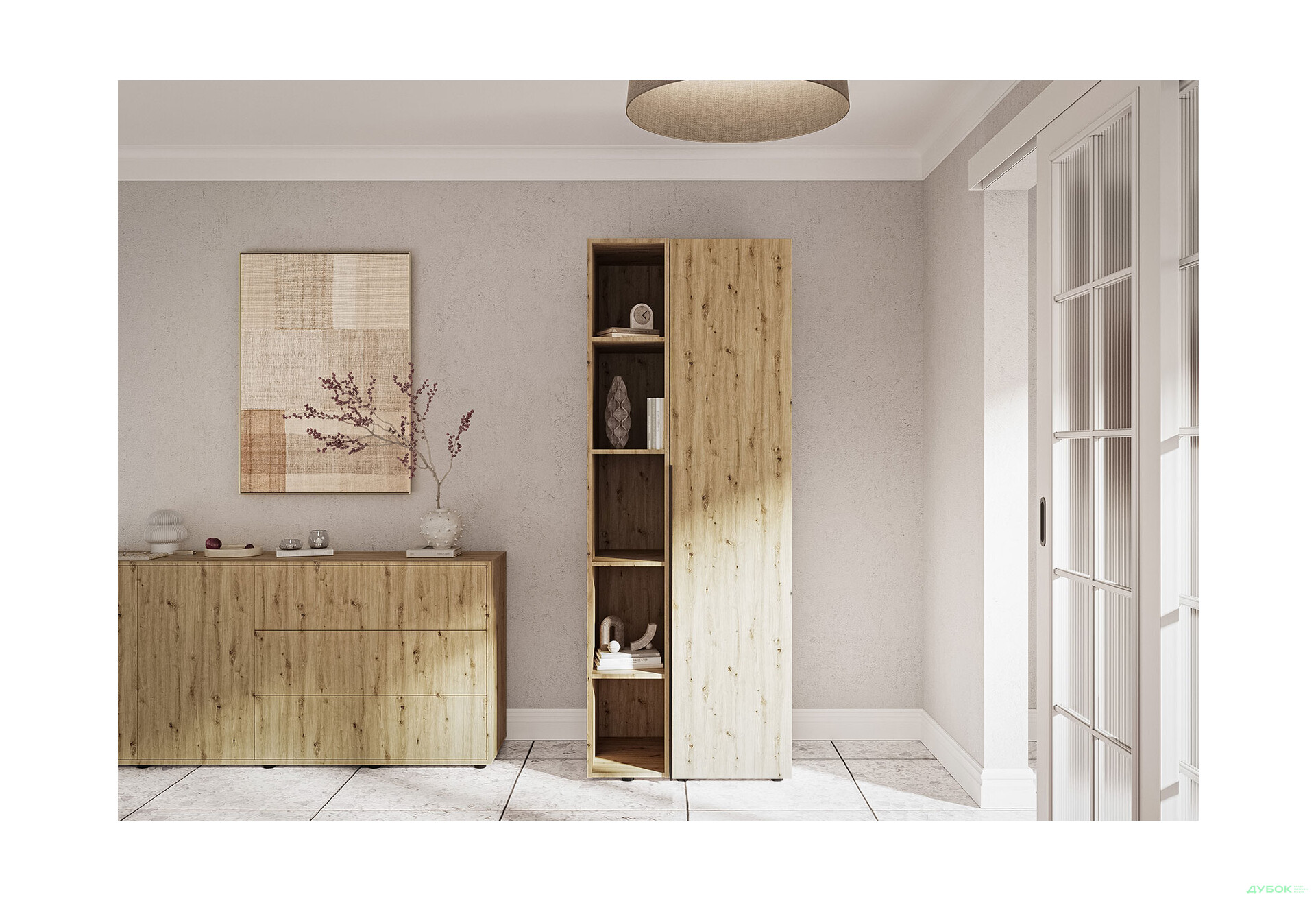 Зображення 2 - Консоль Garant Соло пряма 30 см, дуб артизан