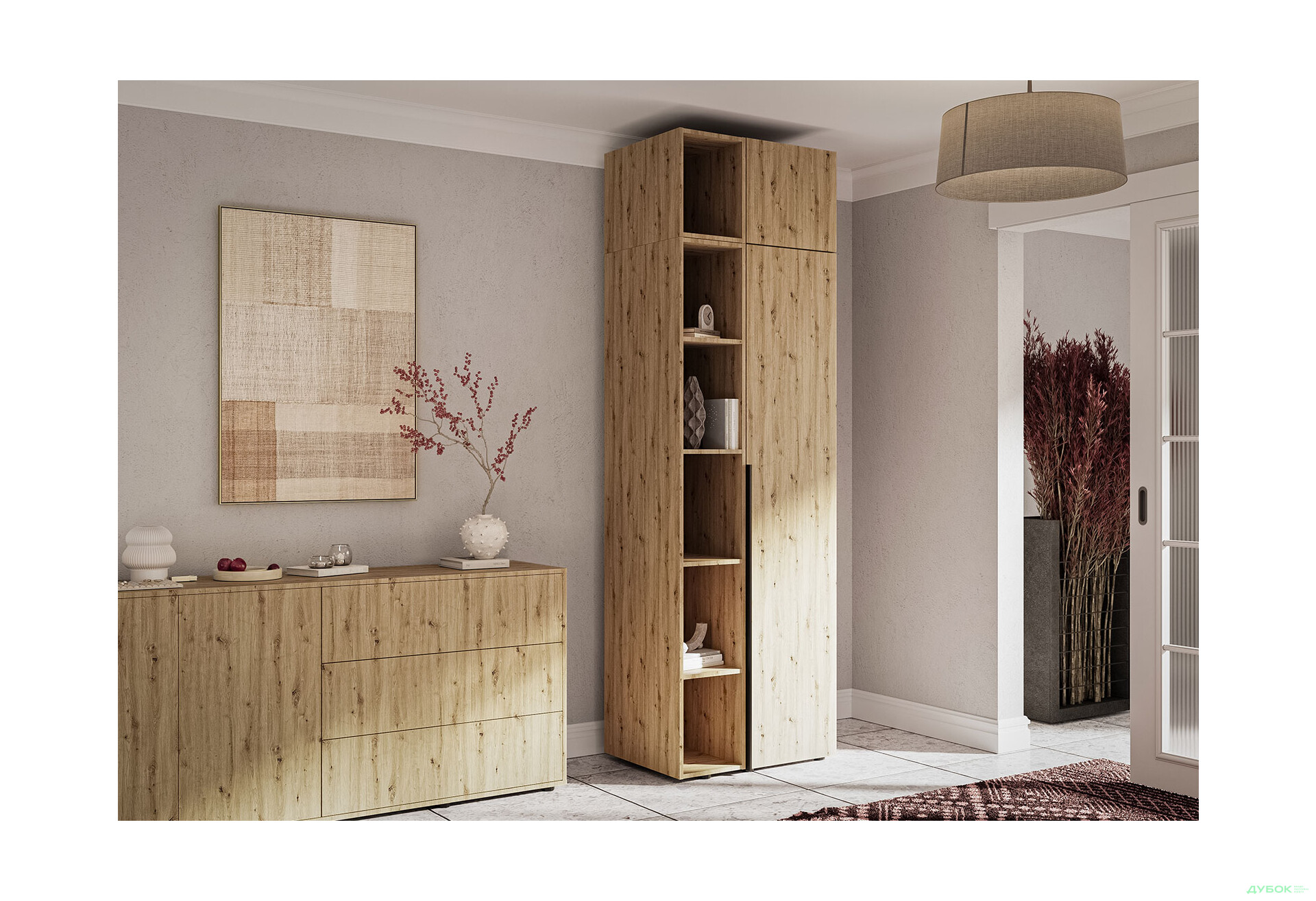 Зображення 5 - Консоль Garant Соло пряма 30 см, дуб артизан