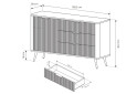 Изображение 6 - Комод Perfect Home Ланте / Lante 1-дверный с 3 ящиками 138 см, белый, золотые ножки