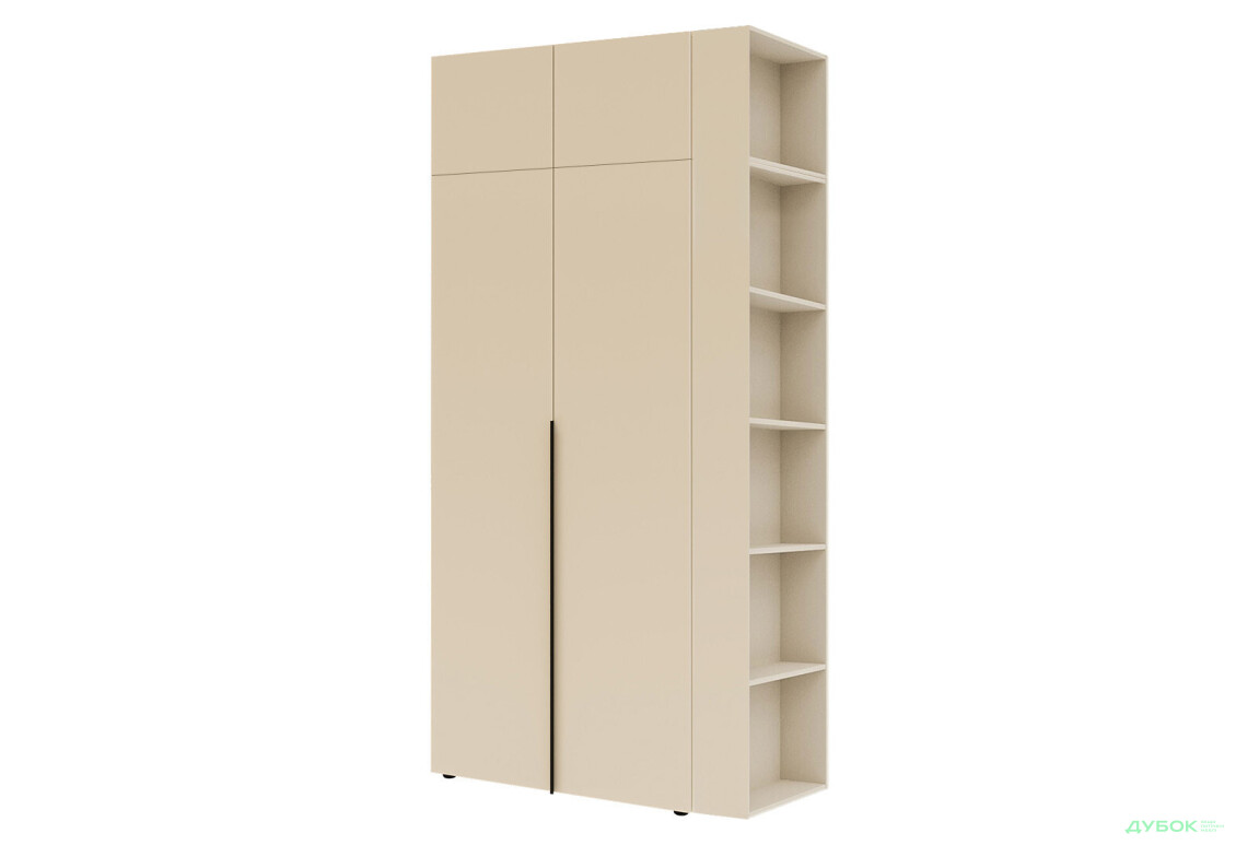 Шкаф Garant Соло 2D с закрытой консолью и антресолями 110 см, кашемир