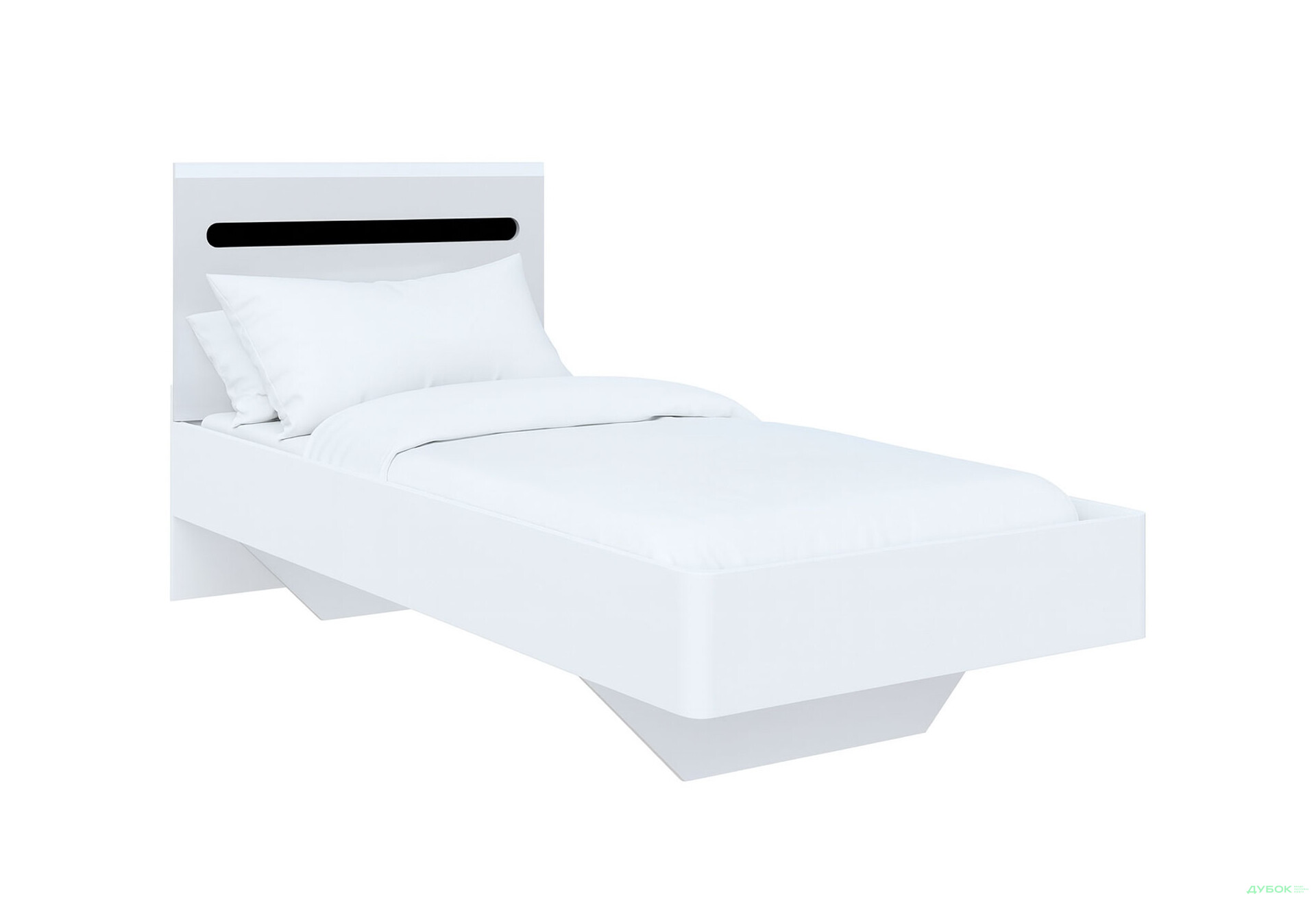 Изображение 4 - Кровать Svit Mebliv Бьянко (без каркаса) 90х200 см, Белая с черной вставкой