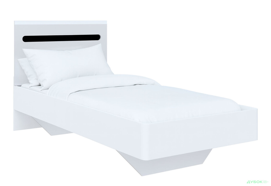 Изображение 4 - Кровать Svit Mebliv Бьянко (без каркаса) 90х200 см, Белая с черной вставкой