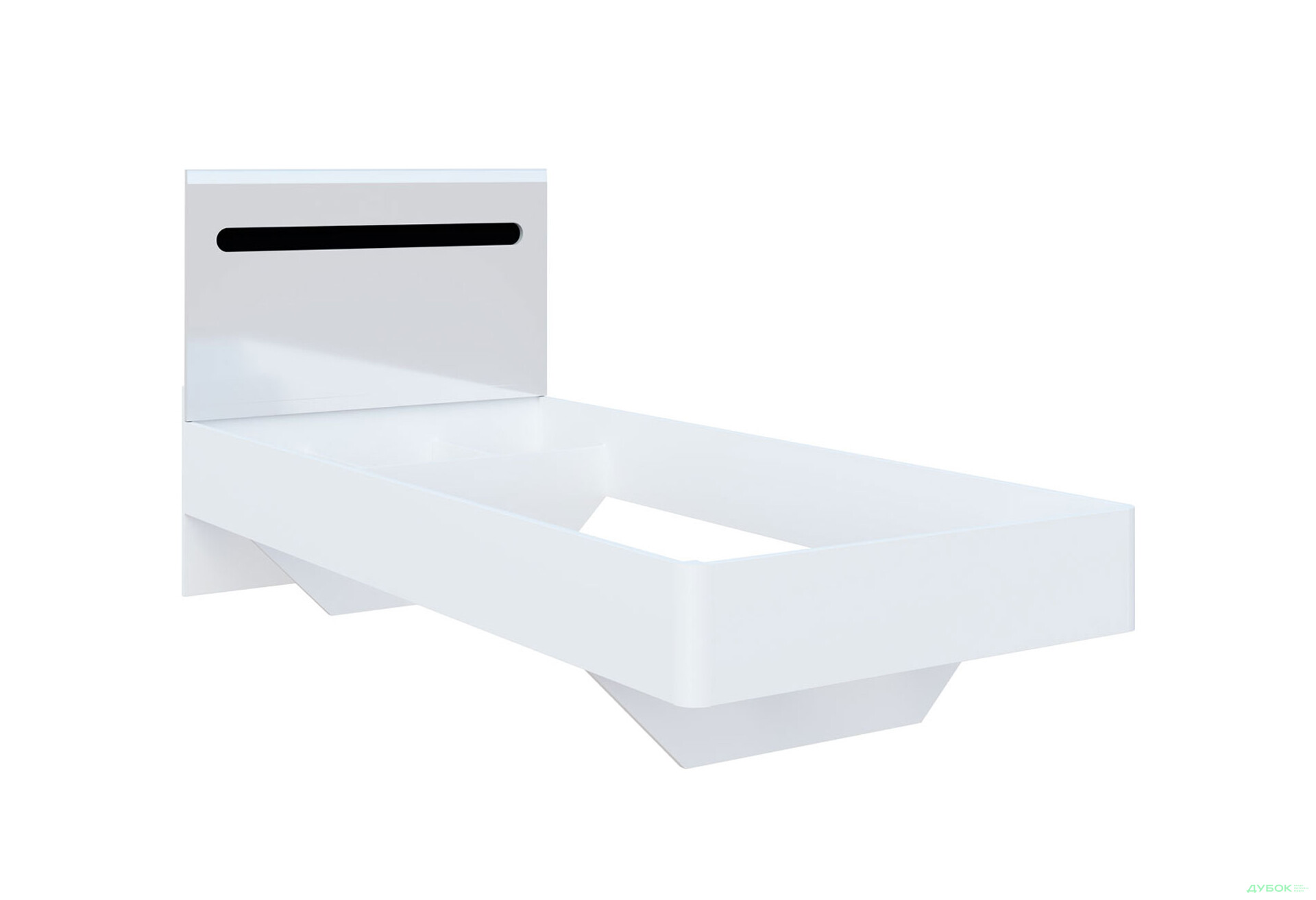 Изображение 3 - Кровать Svit Mebliv Бьянко (без каркаса) 90х200 см, Белая с черной вставкой