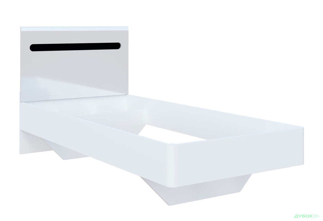 Изображение 3 - Кровать Svit Mebliv Бьянко (без каркаса) 90х200 см, Белая с черной вставкой