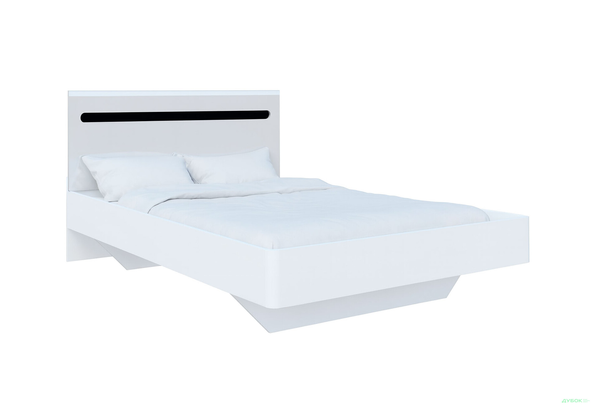 Зображення 4 - Ліжко Світ Меблів Бянко (без вкладу) 160х200 см, Біле з чорною вставкою