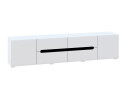 Зображення 3 - Тумба під ТВ Світ Меблів Бянко з 2 дверцятами та шухлядами 230 см, Біла з чорною вставкою