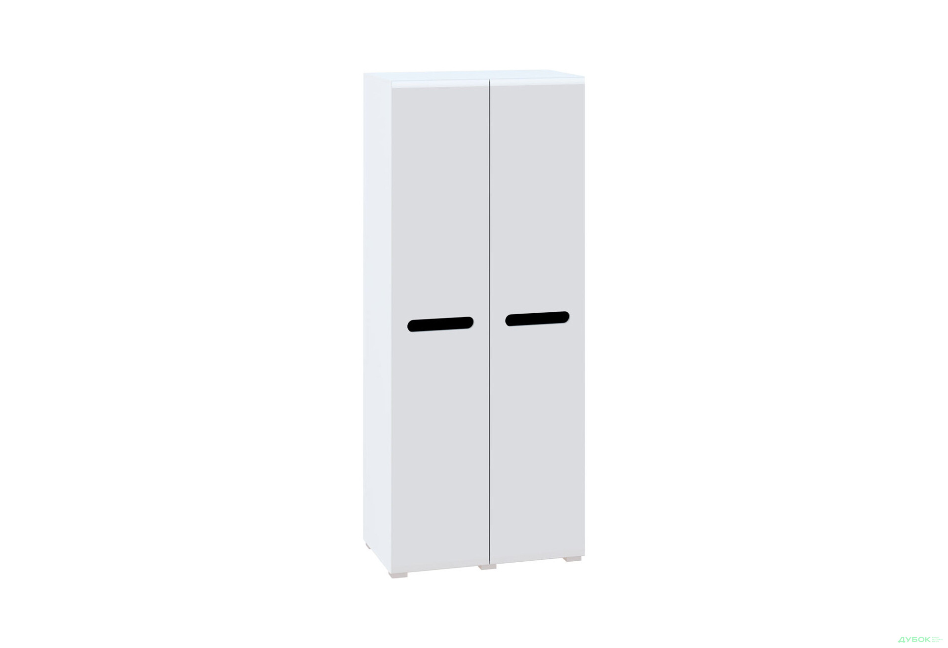 Изображение 2 - Шкаф Svit Mebliv Бьянко 2-дверный 90 см, Белый с черной вставкой