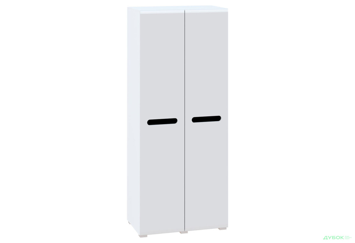 Изображение 2 - Шкаф Svit Mebliv Бьянко 2-дверный 90 см, Белый с черной вставкой