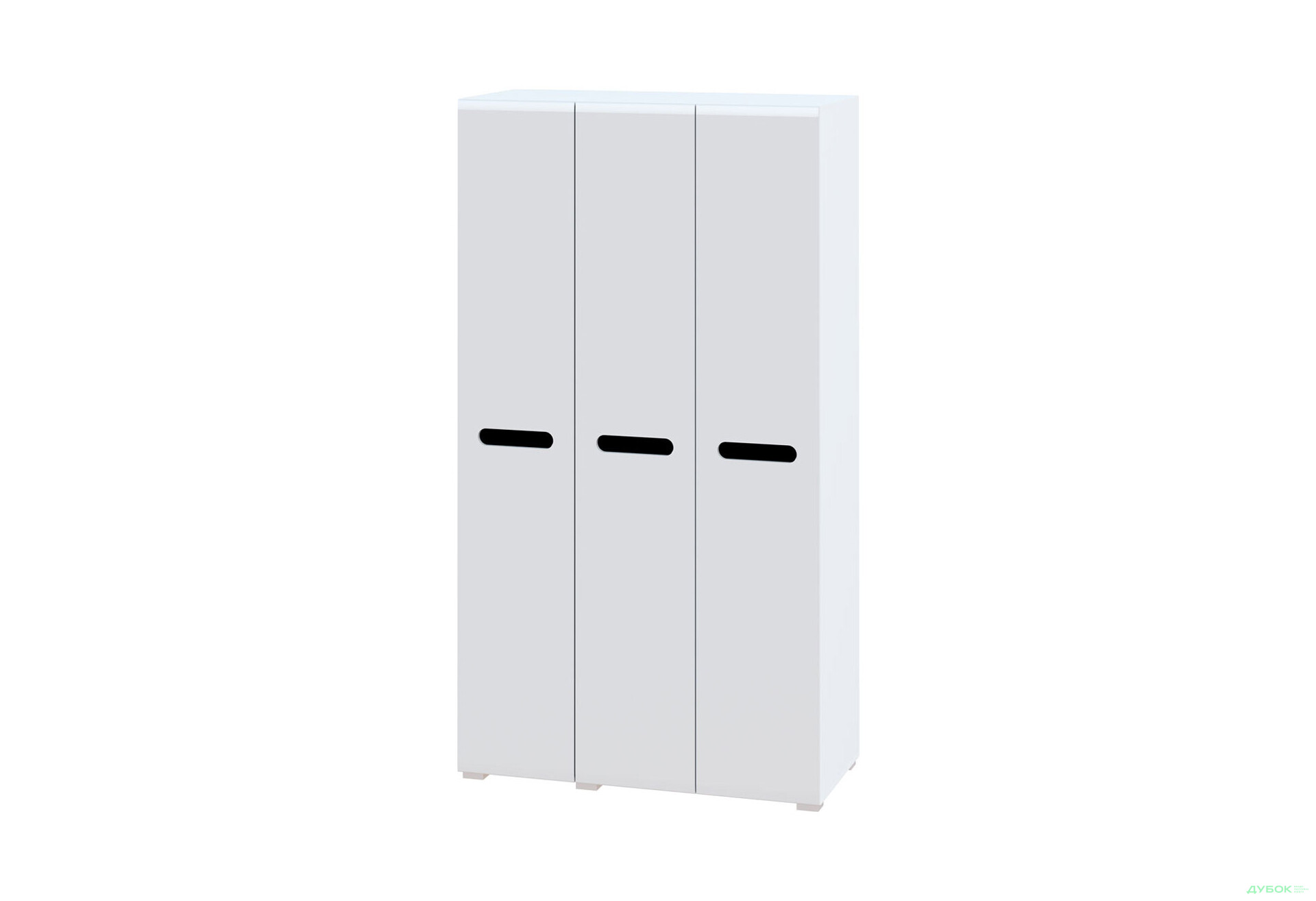 Изображение 1 - Шкаф Svit Mebliv Бьянко 3-дверный 120 см, Белый с черной вставкой