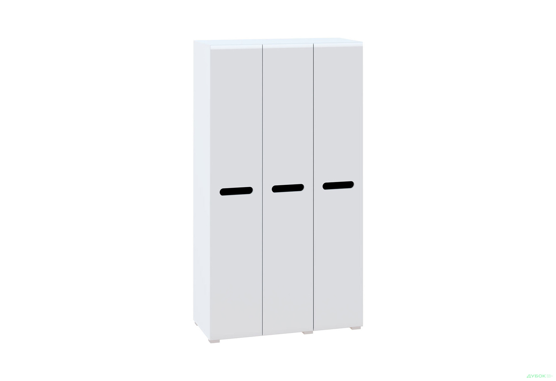 Изображение 2 - Шкаф Svit Mebliv Бьянко 3-дверный 120 см, Белый с черной вставкой