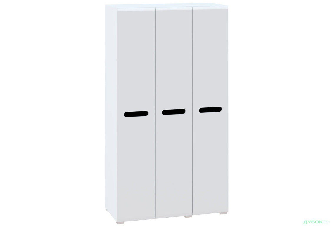 Изображение 2 - Шкаф Svit Mebliv Бьянко 3-дверный 120 см, Белый с черной вставкой