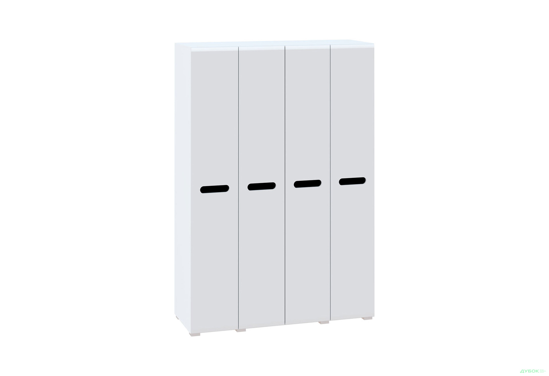 Изображение 2 - Шкаф Svit Mebliv Бьянко 4-дверный 150 см, Белый с черной вставкой