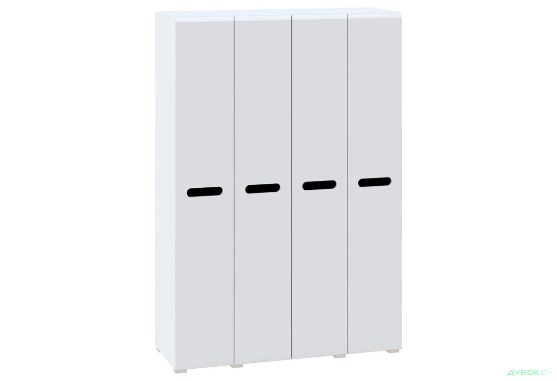 Изображение 2 - Шкаф Svit Mebliv Бьянко 4-дверный 150 см, Белый с черной вставкой