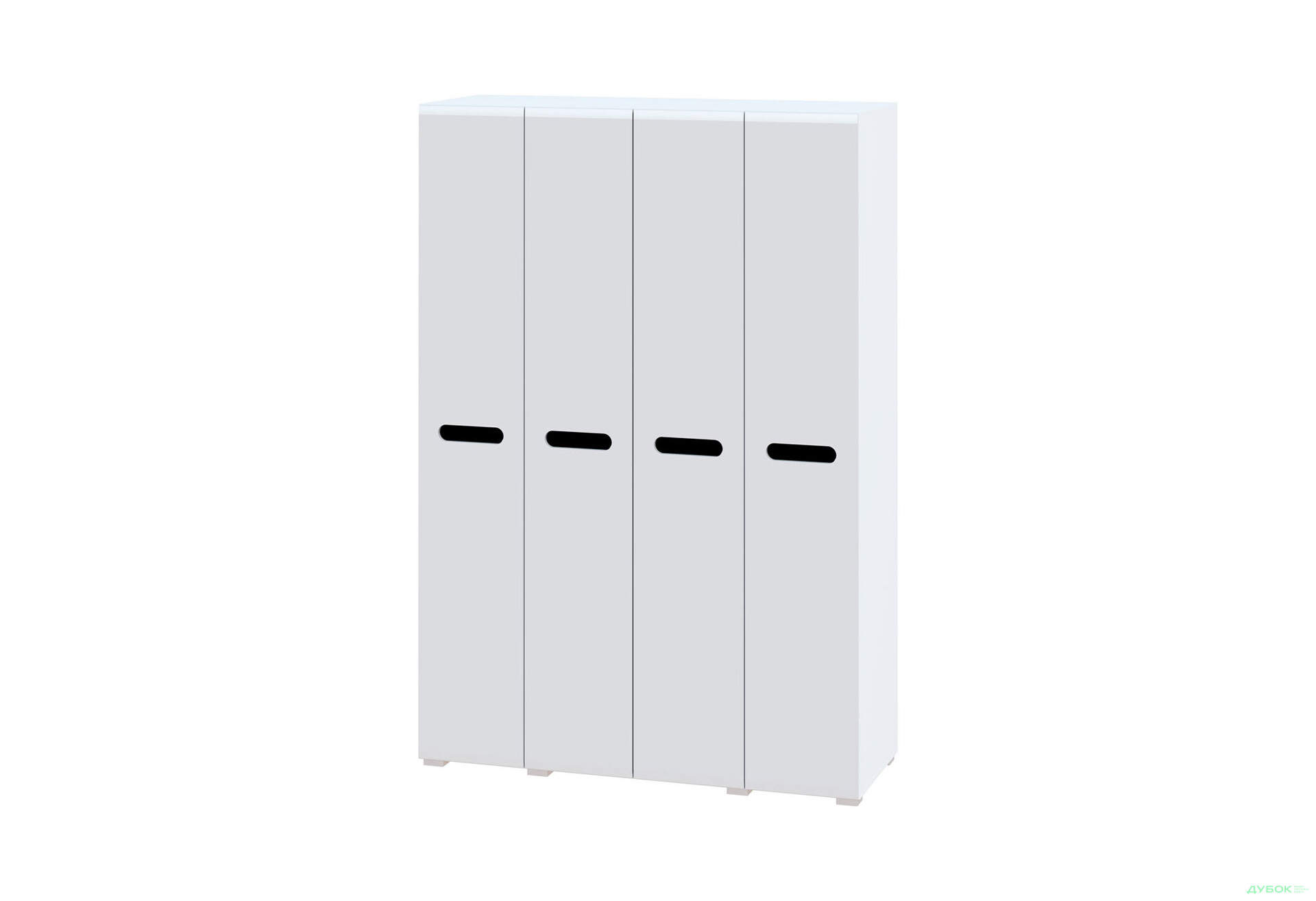 Изображение 1 - Шкаф Svit Mebliv Бьянко 4-дверный 150 см, Белый с черной вставкой